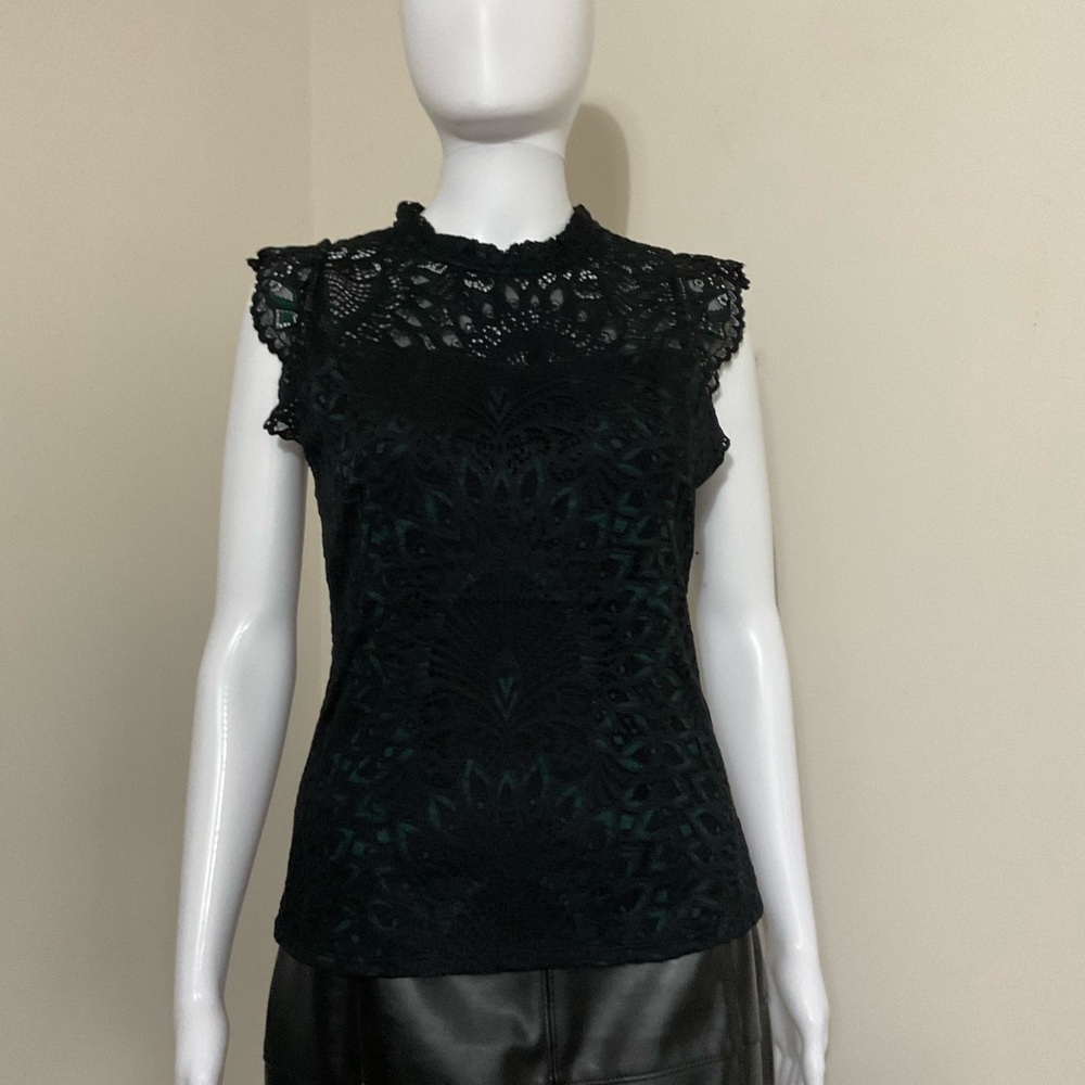 NWOT White House Black Market Black Lace Camisole